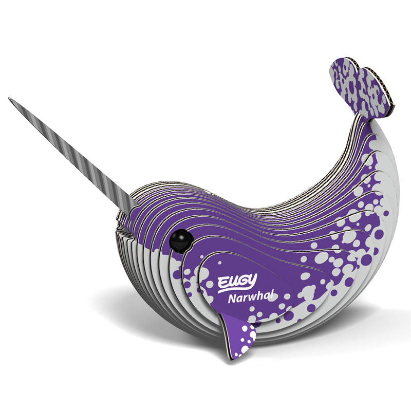 3D Carboard Model Kit - Narwhal