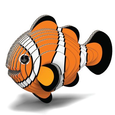 3D Cardboard Model Kit - Clownfish