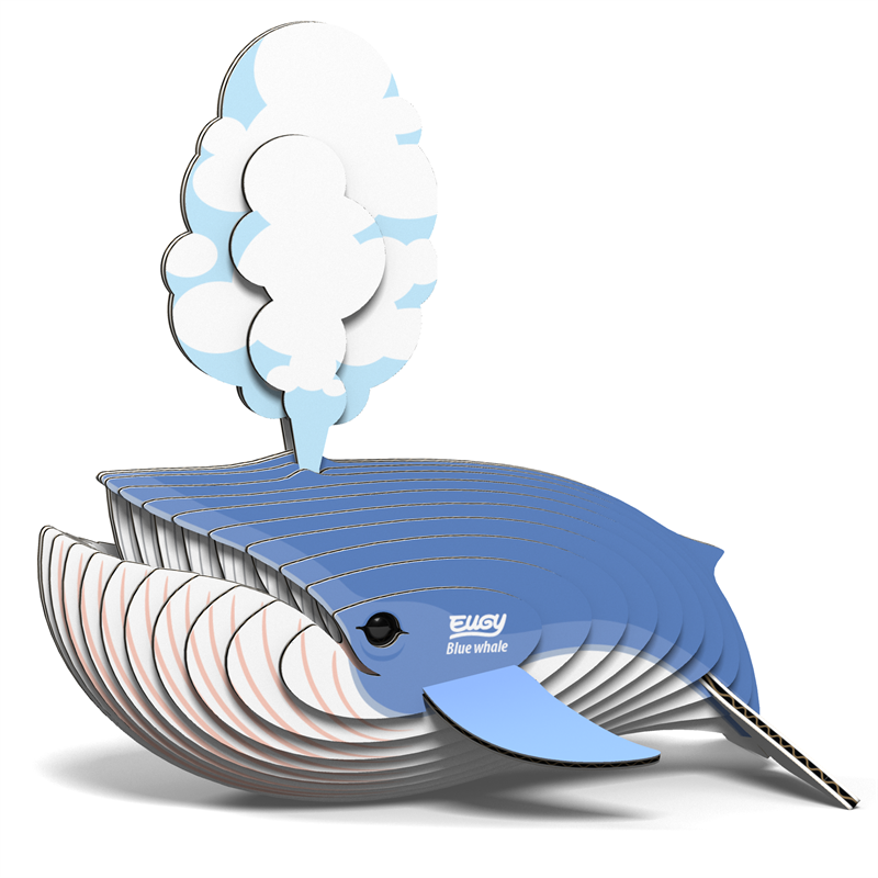 3D Cardboard Model Kit - Blue Whale