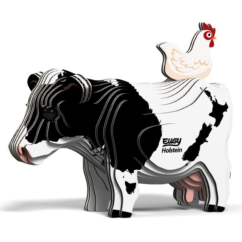 3D Cardboard Model Kit - Cow (Holstein Friesian)