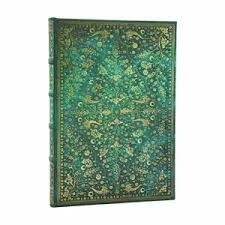 Notebook Midi Unlined, Emerald Flower - Nature