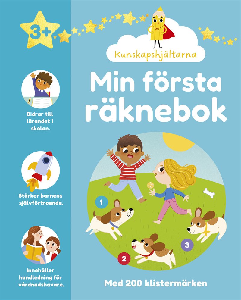 Min första räknebok : pysselbok med klistermärken