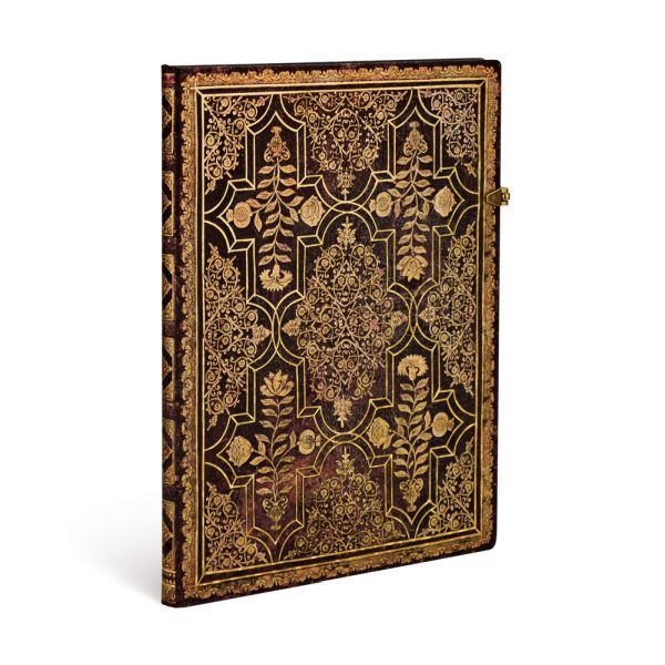 Notebook Grande Blank, Fall Filigree/Mahogany
