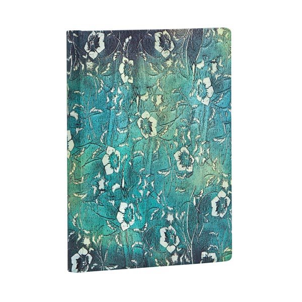 Notebook Mini Blank, Katagami Florals/Kuro