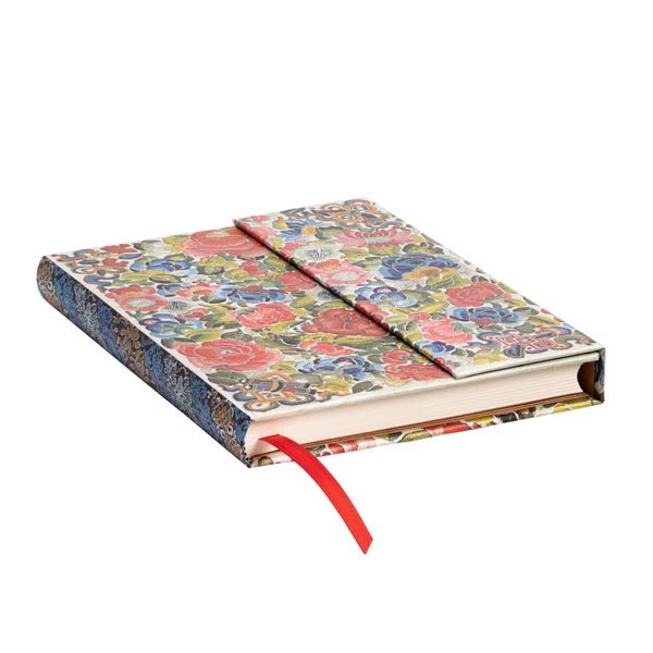 Notebook Midi Ruled "Pear Garden,Peking Opera Embroidery"
