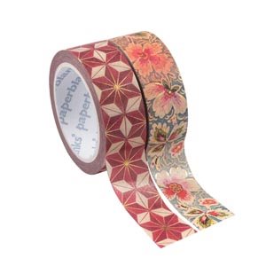 Washi Tape 15mm x 10m "Hishi & Filigree Floral Ivory"