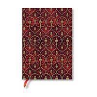 Notebook Flexis Midi Blank Red Velvet