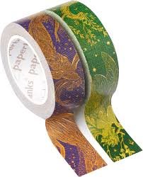 Washi Tape 15mm x 10m Olive Fairy/Violet Fairy