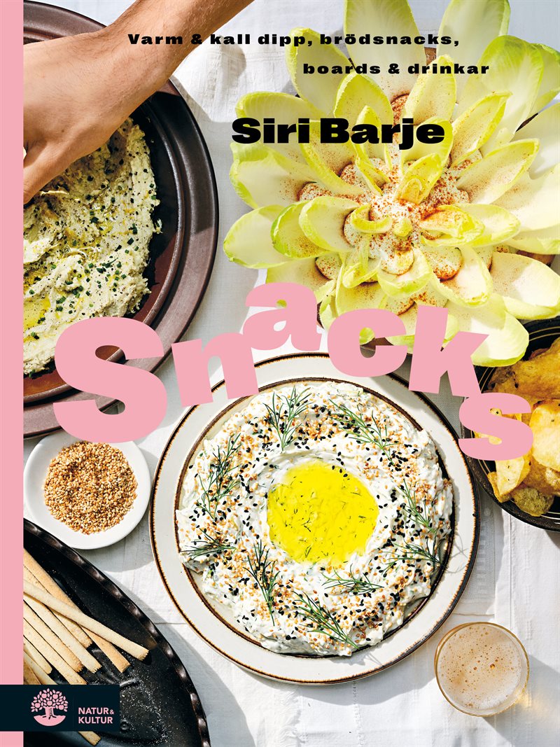 Snacks : varm och kall dipp, brödsnacks, boards & drinkar