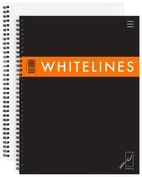 Kollegieblock A4 "Whitelines Link" Linjerad Svart