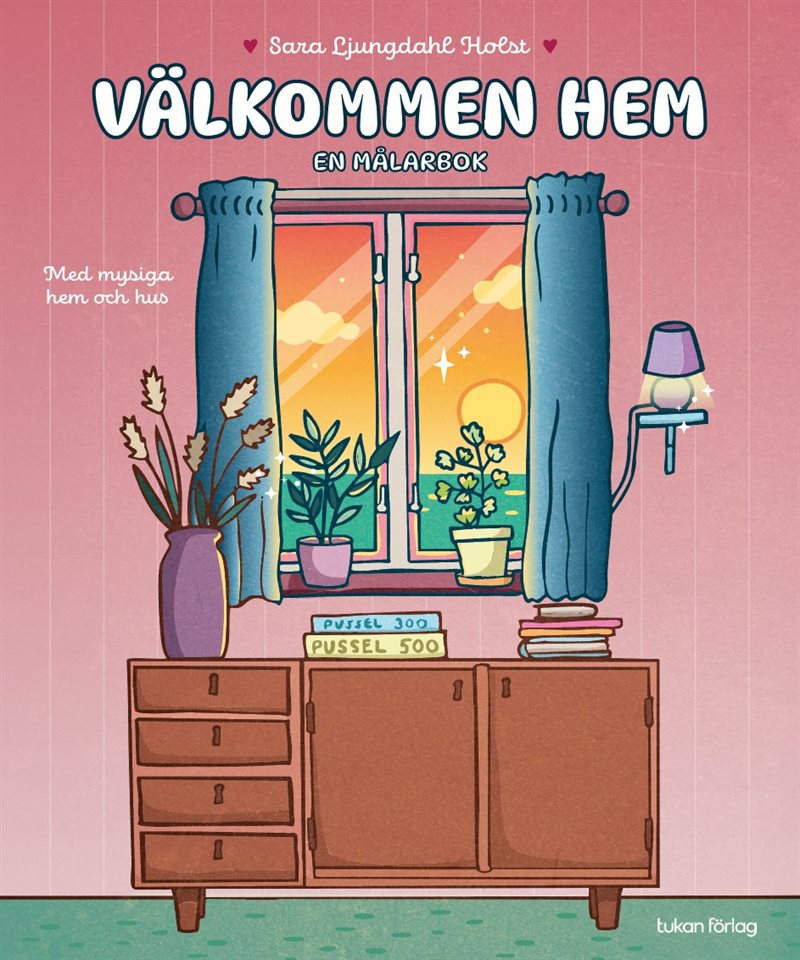 Välkommen hem : En målarbok med mysiga hem och hus