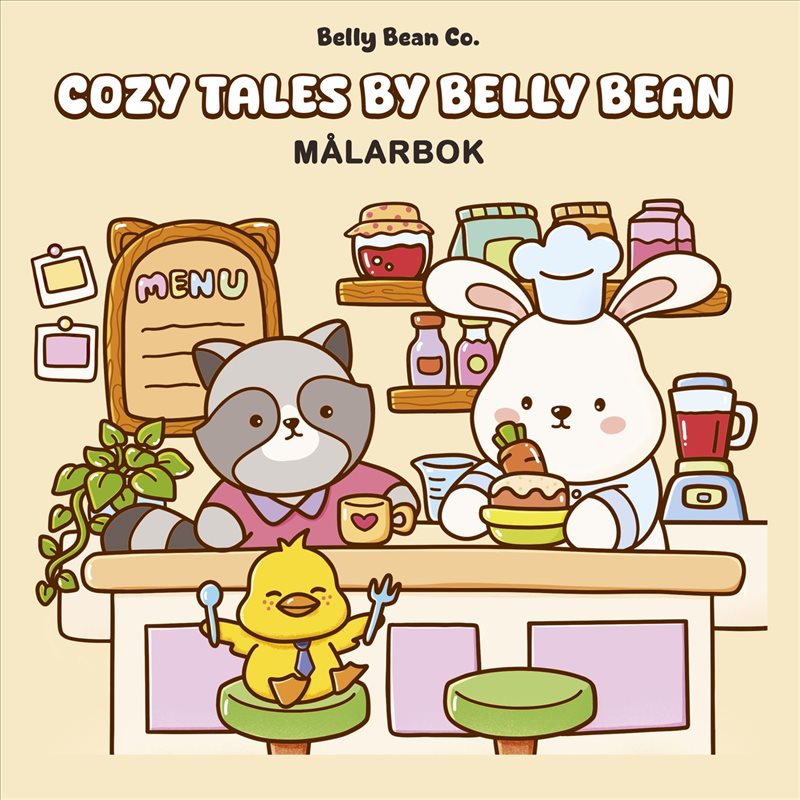 Cozy Tales by Belly Bean : Målarbok