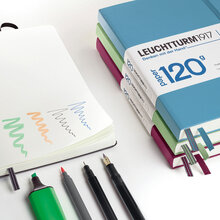 Anteckningsbok Leuchtturm1917 A5 120g Prickad Black