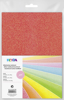 Glitterpapper sortiment "Iris"