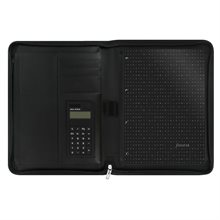 Filofax Konferensmapp Metropol med Räknare Svart A4