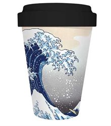 Mugg av bambu "The Great Wave" Hokusai