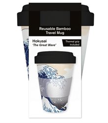 Mugg av bambu "The Great Wave" Hokusai