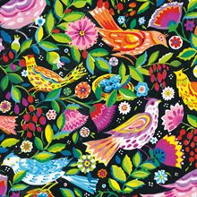  Kortset 8 dubbla kort "Bird Textile Design" by Sarah Cambell 