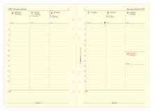Filofax - A5 Refill 2027 Vecka/Uppslag Vertikal