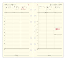 Filofax - Personal Refill 2027 Vecka/Uppslag Vertikal