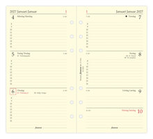 Filofax - Personal Refill 2027 Vecka/Uppslag