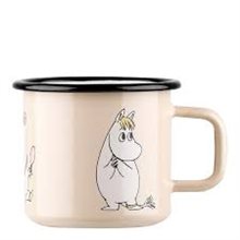 Emaljmugg Snorkfröken Beige 37 cl