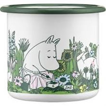 Emaljmugg "Mumin i trädågrden" 37 cl