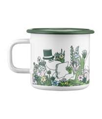 Emaljmugg "Mumin i trädågrden" 37 cl