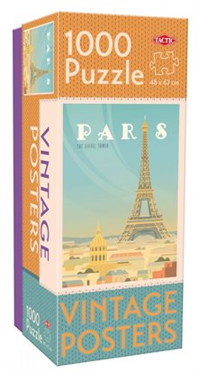 Pussel Vintage Posters Paris - 1000 bitar