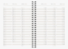 Kalender A5 Stars FSC Almanacksförlaget