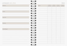Kalender A6 Black FSC Almanacksförlaget