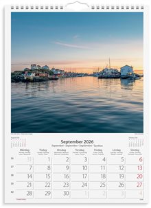 Väggkalender 2026 Beautiful Sweden