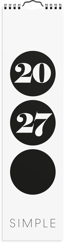Väggkalender 2027 Simple