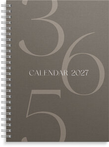 Kalender 2027 Business A5 Story brun