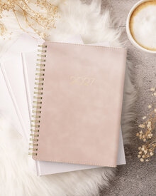 Kalender 2027 Business A5 Twist rosa