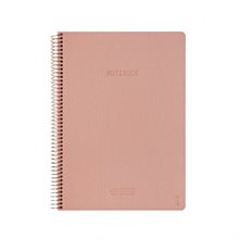 KOZO Anteckningsbok A4 Linjerad Premium Muted Blush