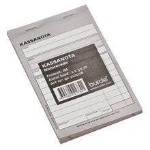 Kassanota A6 numrerade 2 x 50 blad