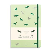 Notebook Deluxe B5 green panther
