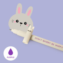 Erasable gel pen, Rabbit, lila
