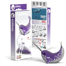 3D Carboard Model Kit - Narwhal