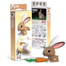 3D Cardboard Model Kit - Rabbit