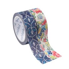 Washi Tape 15mm x 10m "Blue Velvet & Pear Garden"