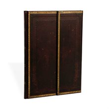 Notebook Grande Blank, Old Leather/Black Maroccan